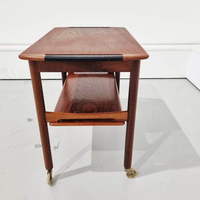 Mid-Century Teak Danish Bar Cart, 1960s For Sale - Image 9 of 12