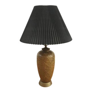 Table Lamp With Black Shade For Sale