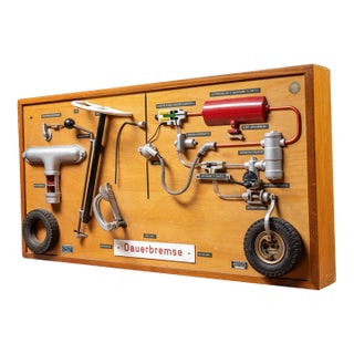 Vintage German Diesel Trailer Brake Training Display by Werner Degener For Sale