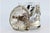 Silver Bonbon Box with a Cut Glass Core and Relief with Flowers and Plant Motifs and Supported by Three Round Feet. For Sale - Image 5 of 10