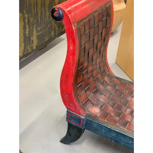 2000 - 2009 Egyptian Revival Chaises - A Pair For Sale - Image 5 of 13