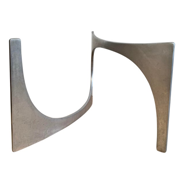 Mid-Century Modern 1960s Knut Hesterberg Metal Sculptural Coffee Table Base for Ronald Schmitt For Sale