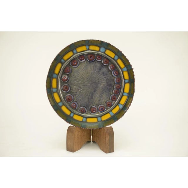 Gold Vide Poche in Enameled Brass with Polychrome Decoration by Laurana, 1960s-1970s For Sale - Image 8 of 8