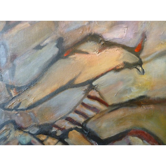 "Parakeet" Oil and Acrylic Painting by Scott Spencer For Sale - Image 4 of 6