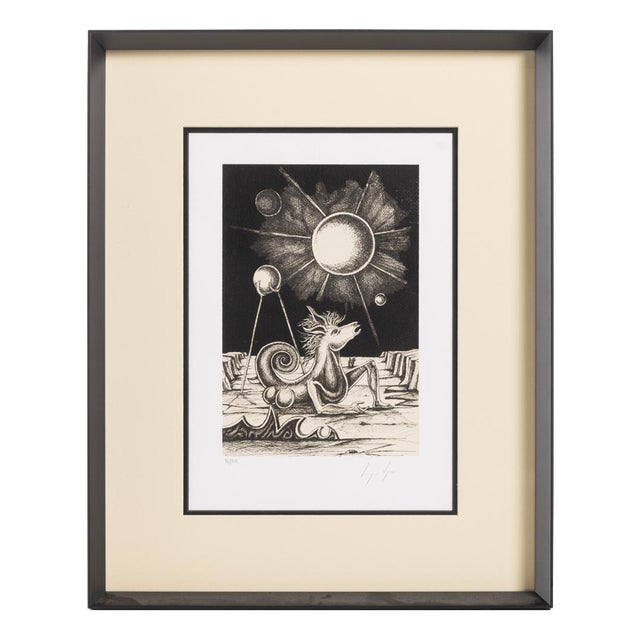 Cruzeiro Seixas, Surrealist Composition, Screenprint For Sale