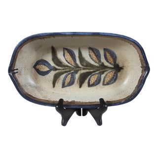 Vintage Traditional Danish Stoneware Vegetable Bowl For Sale
