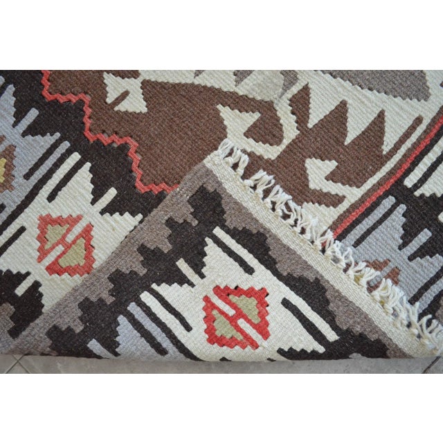 Textile 1980s Hand Woven Turkish Rug For Sale - Image 7 of 8