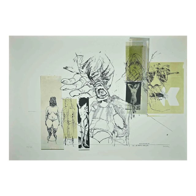 Sergio Barletta, Eros and Thanatos, Original Etching, 1970s For Sale