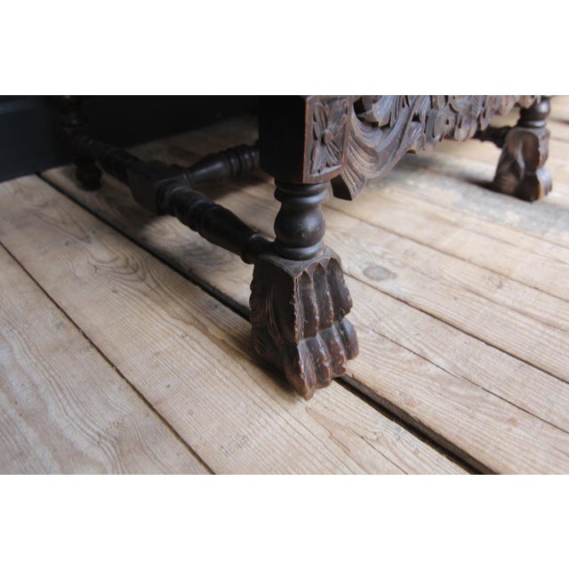Antique German Carved Walnut Sofa For Sale - Image 17 of 18