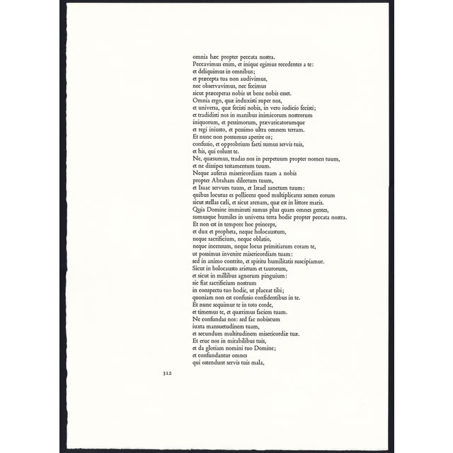 Printmaking Materials 1968 Salvador Dalí Biblia Sacra Lithograph "Angelus Excussit Flammam Ignis" (The Angel Drove Out the Flame of Fire) For Sale - Image 7 of 10