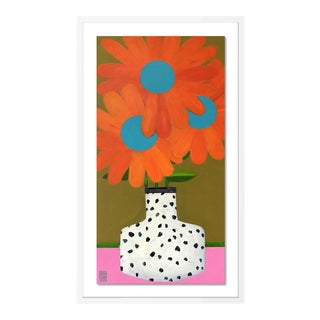 Changing Colors by Jelly Chen in White Framed Paper, Small Art Print For Sale