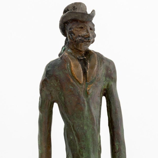 Abstract Ray Niegel "Sunday Walk" Bronze Sculpture For Sale - Image 3 of 11