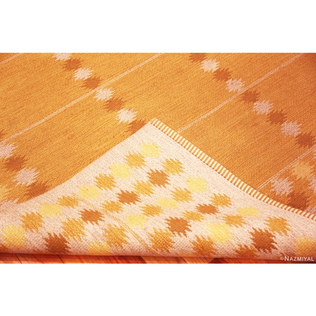 Mid 20th Century Nazmiyal Collection Vintage Double-Sided Scandinavian Kilim Rug For Sale - Image 5 of 8