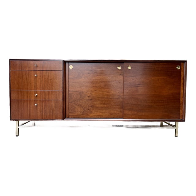 Refinished Mid Century Modern Twelf Drawer Dresser by John Stuart. Circa 1960s. For Sale