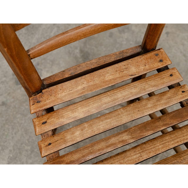 Folk Art Swiss Beechwood Chairs, 1890s, Set of 6 For Sale - Image 6 of 11