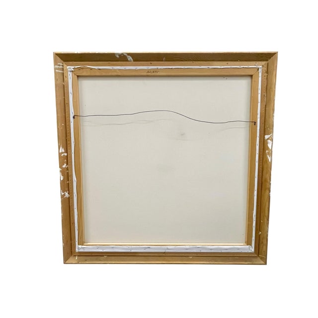 Mid 20th Century Large Impressionist Style Tree-Lined Landscape Oil Painting in Gilt Frame – 41.5” X 41.25” For Sale - Image 17 of 17