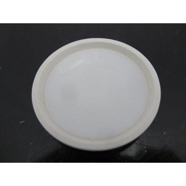 Chinese Seal Paste Blue & White Porcelain Dragon Box Jar With Lid For Sale - Image 10 of 11