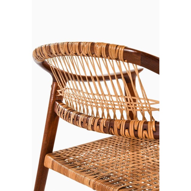 Wood Set of Armchairs Model Bambi by Rolf Rastad & Adolf Relling attributed to Gustav Bahus & Eft, 1950s For Sale - Image 7 of 14