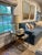 Taylor King Patterson Sofa in Blue Performance Fabric Velvet For Sale In Washington DC - Image 6 of 6