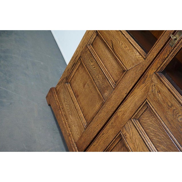 Wood Antique English Oak Bookcase, 1870s For Sale - Image 7 of 18