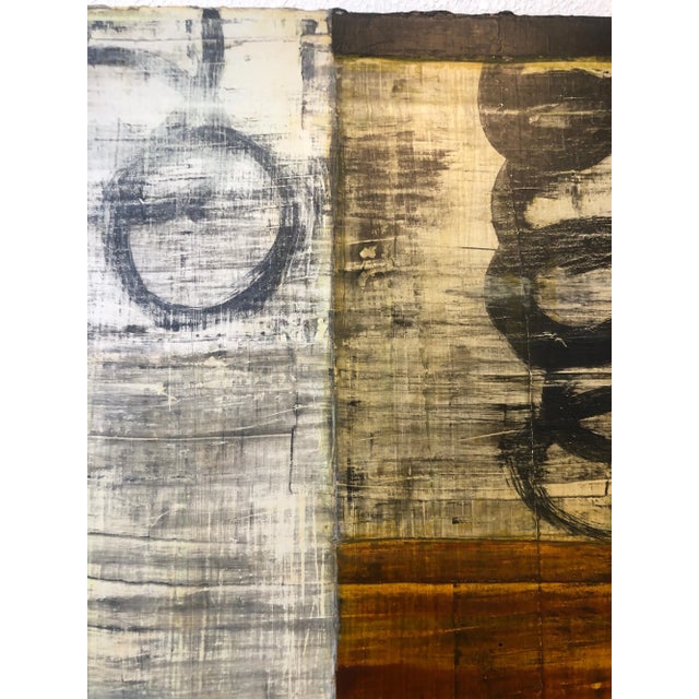 Textile 2000 Berndt Haussmann Neo-Abstract Expressionist Oil Painting For Sale - Image 7 of 12