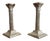 Antique Edwardian Silver Plated Candlesticks, 1900, Set of 2 For Sale