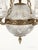 Antique 5 Light Baccarat Style Empire Brass Crystal Chandelier ~ Pair Available For Sale - Image 10 of 11