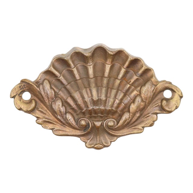 Baroque Style Brass Shell Applique For Sale