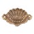 Baroque Style Brass Shell Applique For Sale