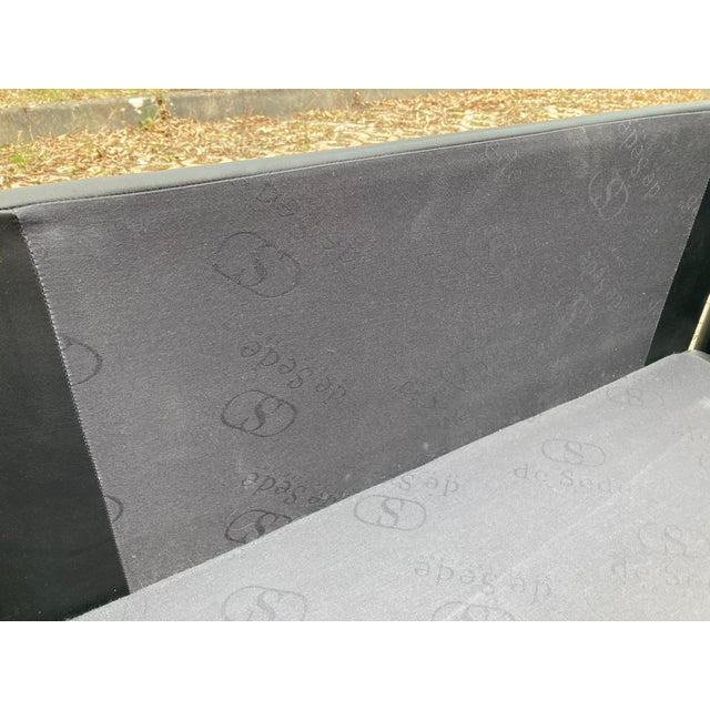 Black DS 76 Leather Sofa from de Sede, Set of 2 For Sale - Image 8 of 15