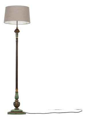 English Floor Lamp with Weathered Paint
