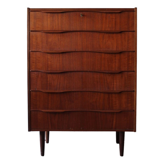 Vintage Danish Chest of Drawers in Teak, 1960s For Sale