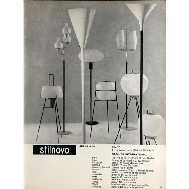 GlassTripod Floor Lamp from Stilnovo, 1950s For Sale - Image 15 of 16