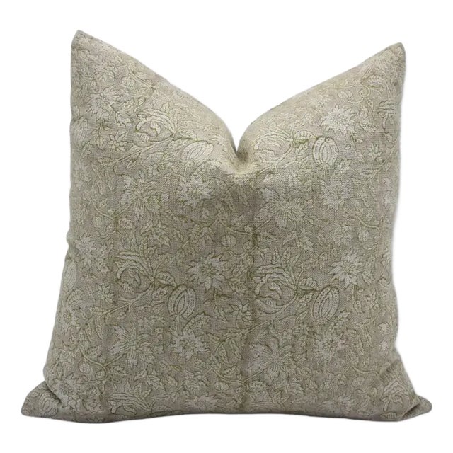 Fabdivine Traditional Print Thick Linen Pillow Cover 14x20 Inch-Manikarnika For Sale