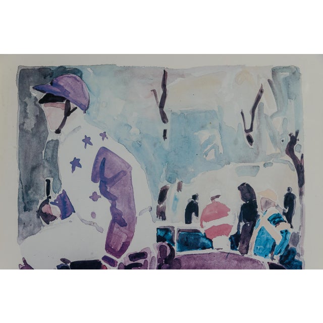 1970s French Galerie Broussard Exhibit Poster by Robert Delval For Sale - Image 5 of 8
