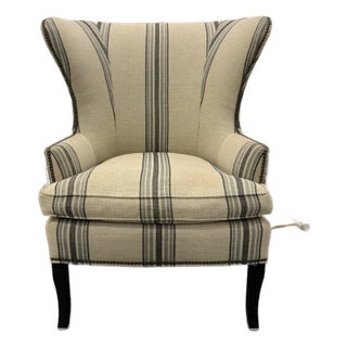 Williams Sonoma Chelsea Wingback Chair - Nailhead Trim, Retail $1500+, Priced to Sell For Sale