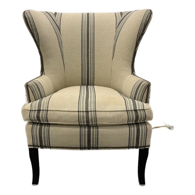 Williams Sonoma Chelsea Wingback Chair - Nailhead Trim, Retail $1500+, Priced to Sell For Sale