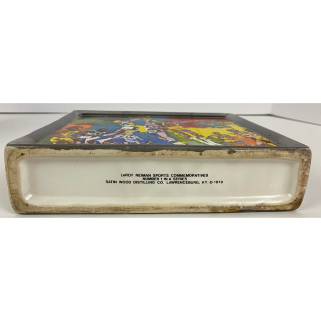 Late 20th Century Collection 3 Porcelain Decanters LeRoy Neiman Decorative Sports Memorabilia For Sale - Image 5 of 10