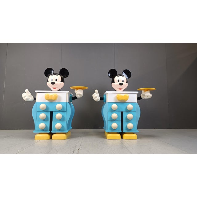 1980s Mickey Mouse Chests of Drawers from Starform, France, 1988, Set of 2 For Sale - Image 5 of 12