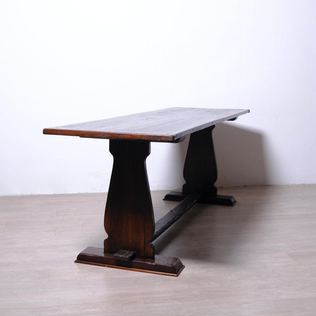 Antique Wooden Refectory Table, Italy, Early 1900s For Sale - Image 12 of 18