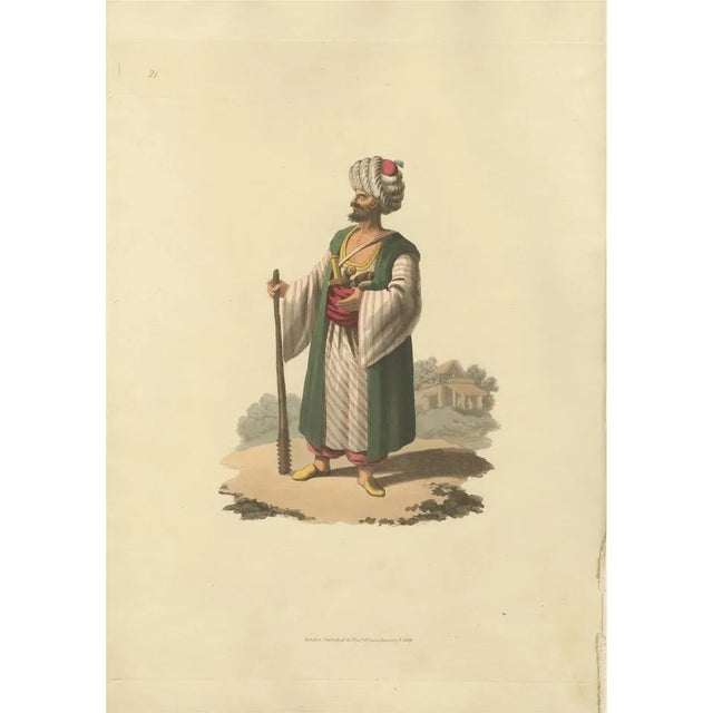 Illustration of an Caramanian Soldier, 1818, Print For Sale