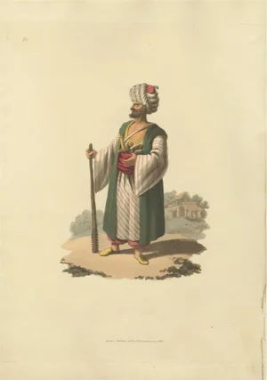 Illustration of an Caramanian Soldier, 1818, Print