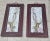 Mid 20th Century Mid-Century Pair of Chinese Famille Rose Porcelain Plaques Carved Wood Frames For Sale - Image 5 of 11