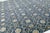 Modern Midnight Blue Ikat Style Hand-Knotted Wool Area Rug 13x20 For Sale In New York - Image 6 of 9
