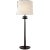 Beaumont Medium Buffet Lamp in Aged Iron with Linen Shade Designer: AERIN Height: 30" Shade Detail: 9" x 10" x 8.5" Linen...