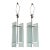 Pair of Robert Sonneman for Kovacs Glass & Aluminum Lamps, 1990 For Sale