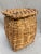 Late 19th Century Early American Splint Oak Gathering Basket With Lid Initialed For Sale - Image 4 of 12