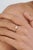 White Pear-Shaped Natural Diamond Engagement Ring Size 4 in 14k Yellow Gold For Sale - Image 8 of 17