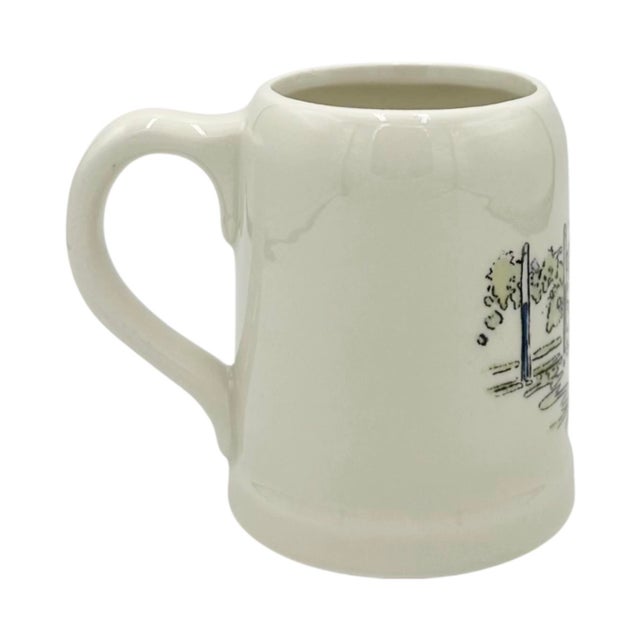 Ivory Vintage Paul Brown Equestrian Polo Player Ceramic Mug For Sale - Image 8 of 12