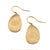 Modern Marco Blcego Lunaria 18k Yellow Gold Petal Brushed Drop Dangle Earrings, A Pair For Sale - Image 3 of 8